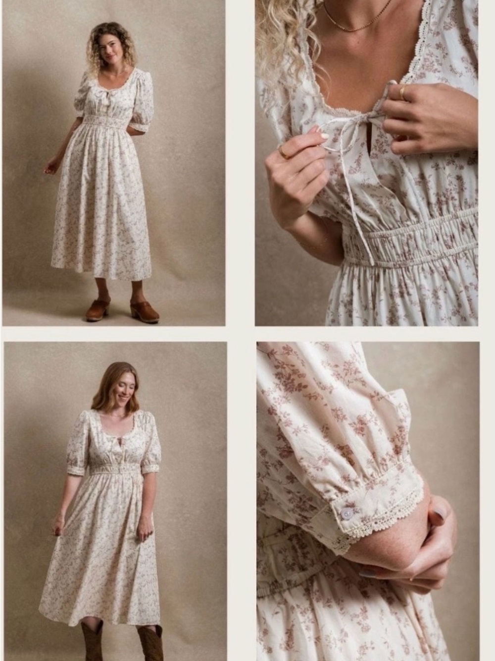 Neuflora Cottonwood Dress Mauve Floral